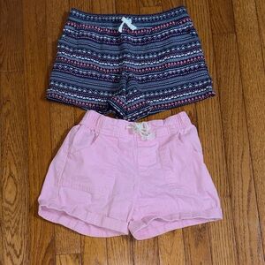 Carters and Wonder Nation Patterned and Pink Shorts Set